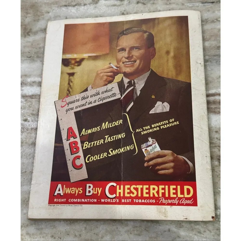 Vtg Screen Romances Magazine Sept. 1946 Alan Ladd Ads Fashion +